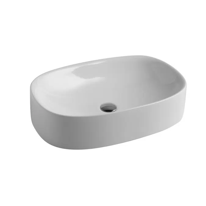 Wild Counter Basin 600mm No Taphole White 9508538