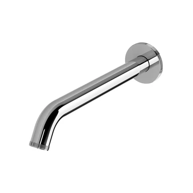 Milli Etch Chrome Wall Basin/Bath Outlet 250mm 21864
