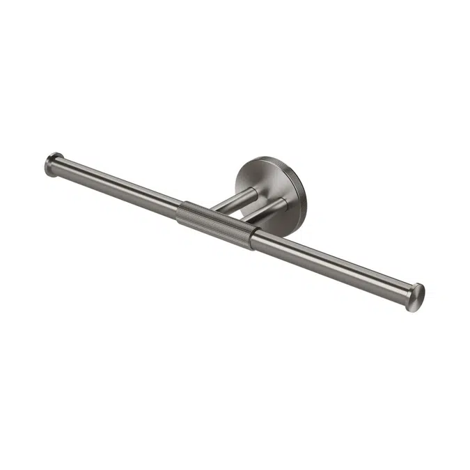Milli Marq Edit Brushed Gunmetal Double Toilet Roll Holder 21910