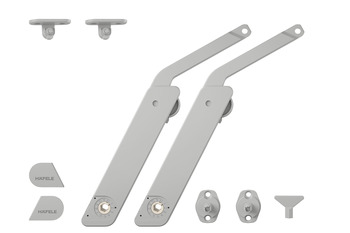 Stay flap fitting Free flap H 1.5 all-plastic version - 372.39.510