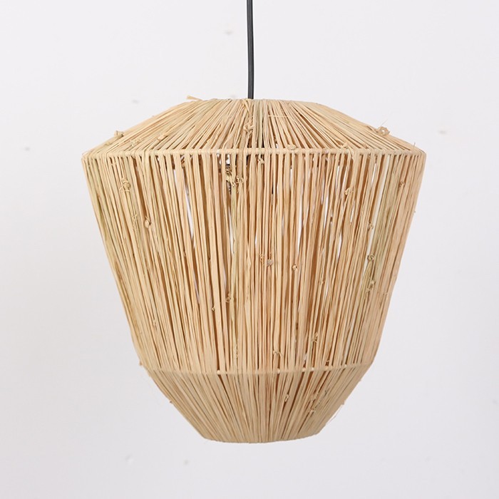 Özden Doğal Rafya Avize 30x30 cm