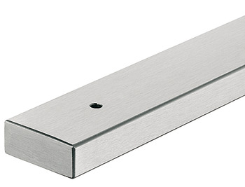Designer furniture foot, without height adjustment, stainless steel - 634.87.012