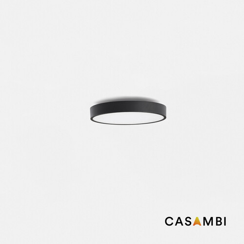 DOMIO black surface Ø400 36W opal 4000K CRI80 CASAMBI