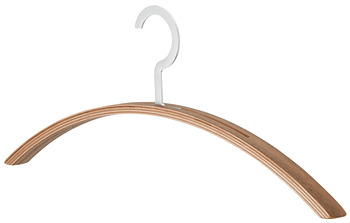 Coat hangers, Hanger made of wood, hook made of zinc alloy - 842.71.180
