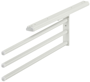 Towel rail, with extension runner, version swivels by 90° - 510.50.735