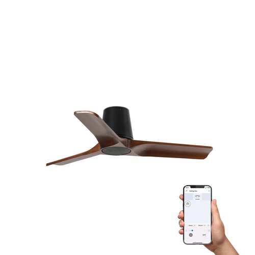 HEYWOOD TUB S Black/walnut fan TUYA