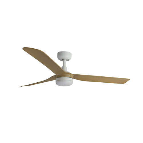PUNT M LED Ceiling fan white/maple 18W SWT 0-10V/1-10V
