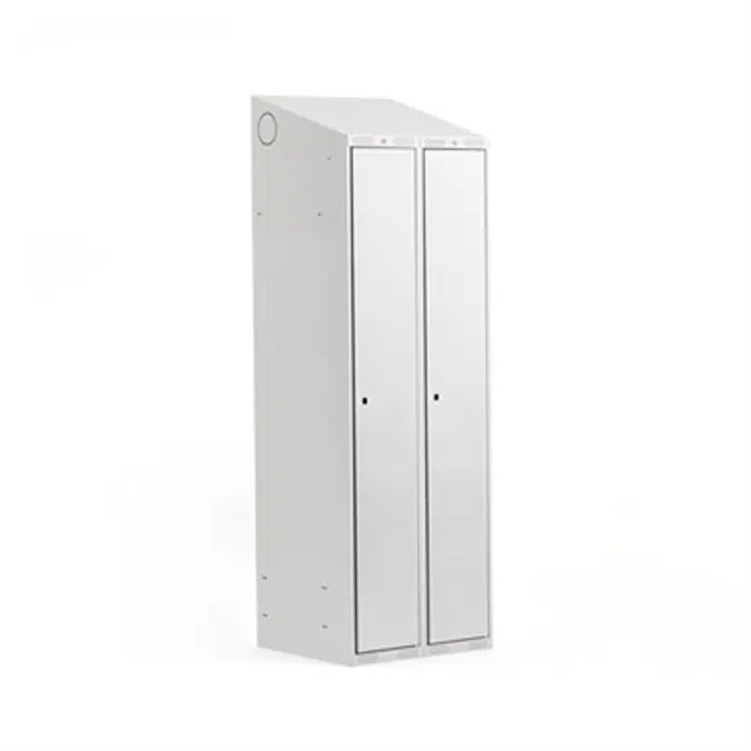 Classic 2 Section Sloping Roof Steel Clothing Locker