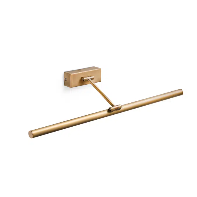 61085 - MAGRITTE Old Gold Picture Wall Light 12W