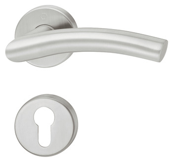 Kapı kulpu seti, paslanmaz çelik, Hoppe, Antwerpen E1420Z/42KV/42KVS - 902.92.985