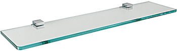 Glass shelf, with glass pane, square series, for screw fixing - 980.60.212