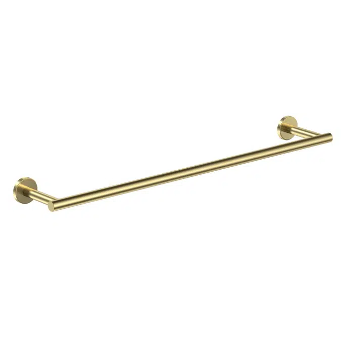 Ona Brushed Brass Single Towel Rail 800mm 15076