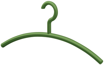 Coat hangers, polyamide, rigid hook, round shackle - 804.56.172