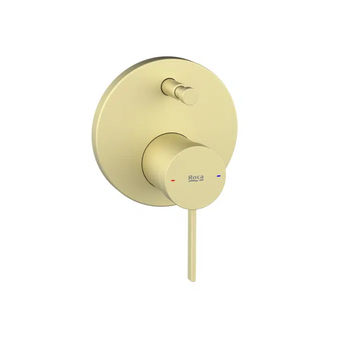 Ona Brushed Brass Shower Mixer Tap with Diverter 13701