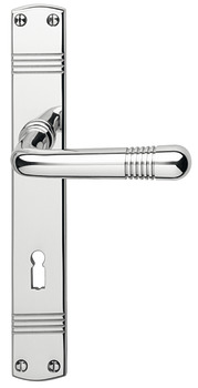 Door handle set, brass, Bisschop Art Deco 1870/8067 - 900.92.298