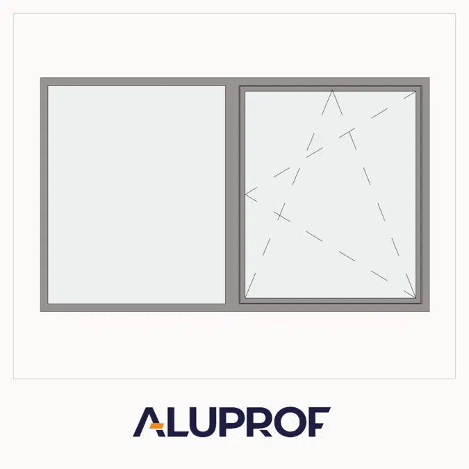 MB-45 Çift Kanat Sabit Bölmeli Vasistas Pencere