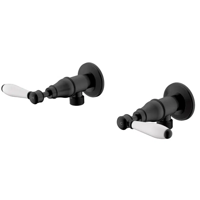 Milli Voir Porselen Mat Siyah Çamaşır Makinesi Musluk Durdurucu 2265439