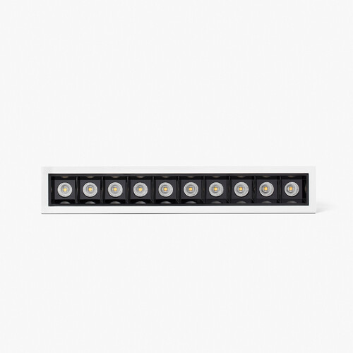 TROOP recessed beyaz-siyah 10x2W 36° 4000K CRI90