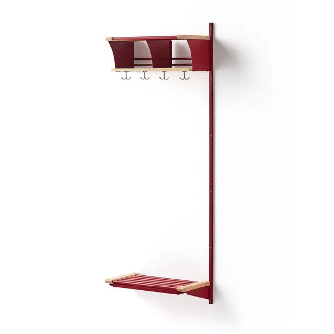 Jeppe 2-Compartment Add-on Cloakroom Rack