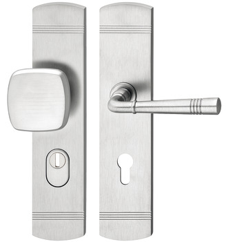 Security door handle, Brass, Startec - 900.85.000