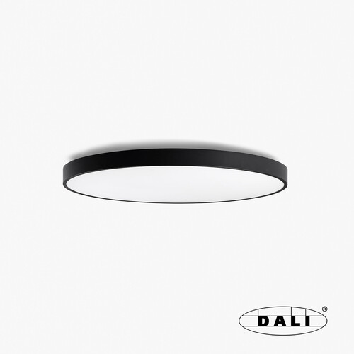 DOMIO siyah surface Ø800 78W prismatic 4000K CRI80 DALI