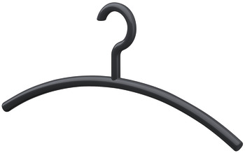 Coat hangers, polyamide, rigid hook, round shackle - 804.56.192
