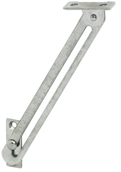 Lid stay, for wooden flaps, with slotted guide - 366.40.767