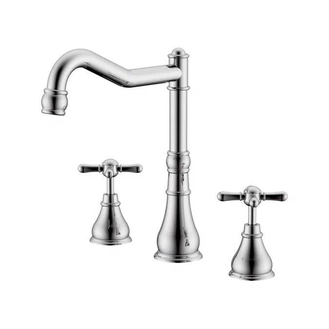 Milli Voir Hob İngiliz Lavabo / Spa Seti Çapraz Kollar Krom 2265306