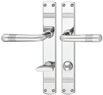 Door handle set, brass, Bisschop Art Deco 1870/8067 - 900.93.298