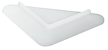 Plinth glide, for fixing with staples, plastic - 650.09.725