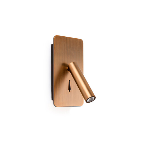 SUAU Bronze wall lamp with reading light