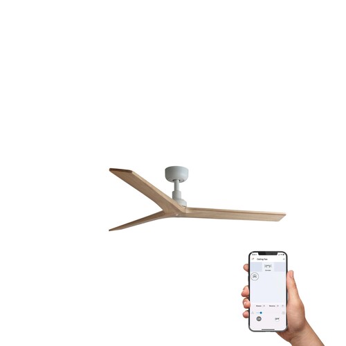 KLIM M Ceiling fan beyaz/pine TUYA
