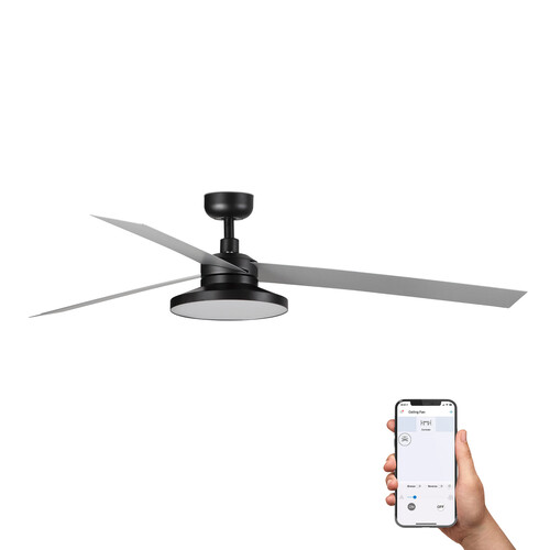 CRUISER TAK XL siyah/aluminium 4000K fan TUYA