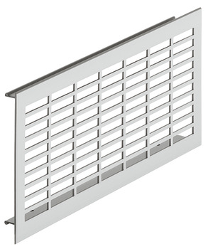 ventilation trims, square, aluminium, harpoon-type fixing, slotted - 575.01.916