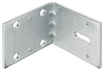 Connecting bracket, steel, galvanized, 60 x 60 mm - 260.25.980