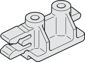 Track stopper, with retaining spring - 940.54.042