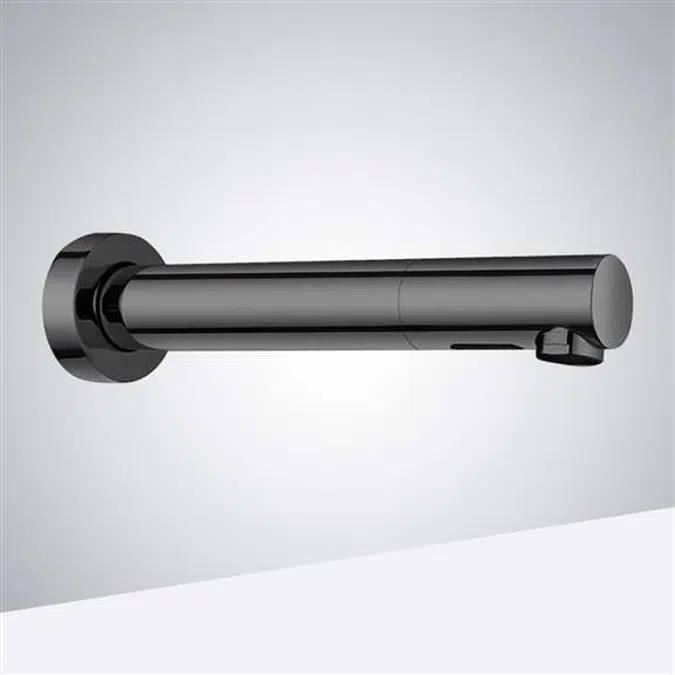 Wall Mount Matte Black Touchless Basin Faucet