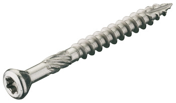 Decking screw, raised countersunk head, stainless steel - 010.96.073