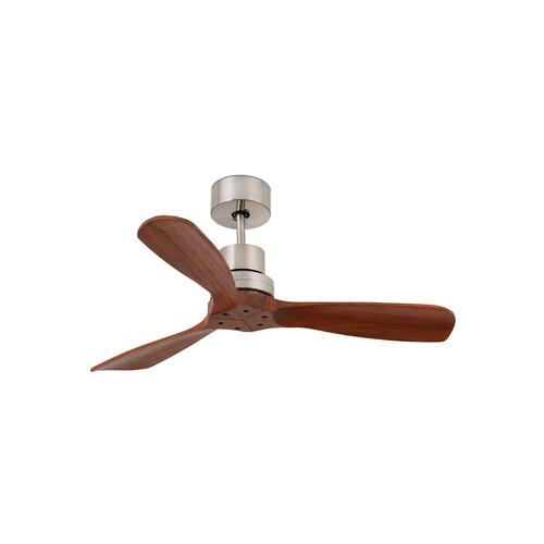 MINI LANTAU S Ceiling fan nikel mat/ceviz 0-10V/1-10V