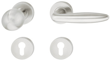 Door handle set, Stainless steel, Startec, model LDH 2190 - 903.96.760
