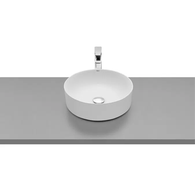 Inspira Matte White Round Above Counter Basin 370mm 9511885