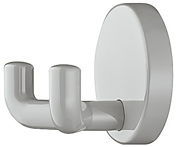 Wardrobe hooks, Polyamide, with 2 hooks, round rose - 842.62.997