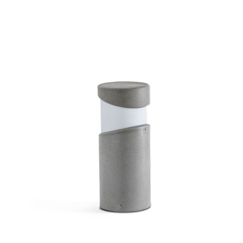 BLOCK 350 Grey bollard/post lamp