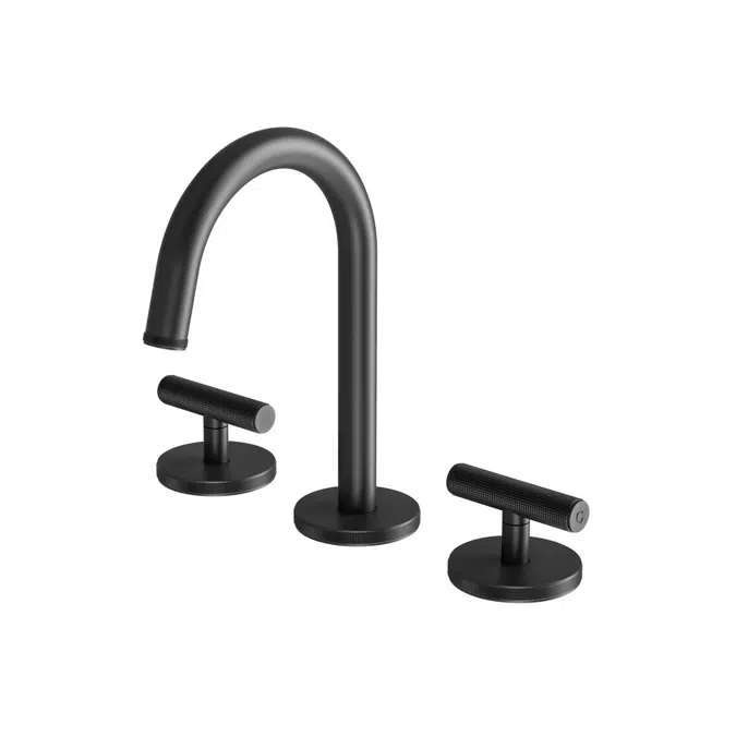 Milli Etch Matte Black Basin Tap Set 21823