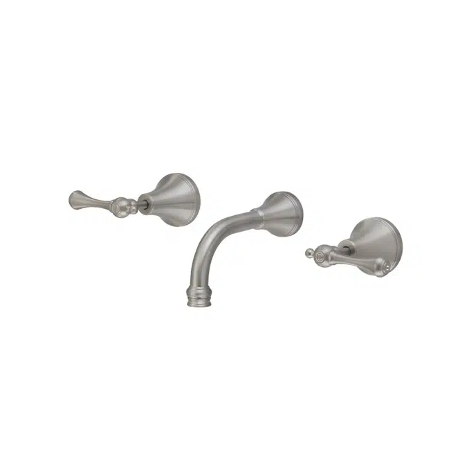 Kado Era Brushed Nickel Wall Bath Set 150mm Lever Handle 9512065