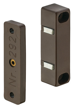 Magnetic catch, pull 3.0–4.0 kg, for screw fixing, square - 246.33.109