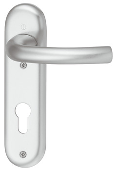 Door handle set, aluminium, Hoppe, Tokyo 1710/273KP - 904.92.371