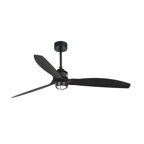 JUST FAN M Matt black fan Wall Control black 3000K