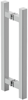 Flush pull handle for sliding doors, Aluminium, two-sided, square - 905.01.121