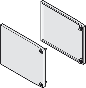 End cap set, forSlido D-Line11, height 50 mm - 941.62.412